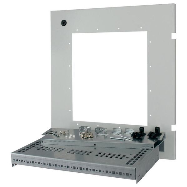 Mounting kit, IZMX40, withdrawable unit, W=600mm D=50mm, grey image 2