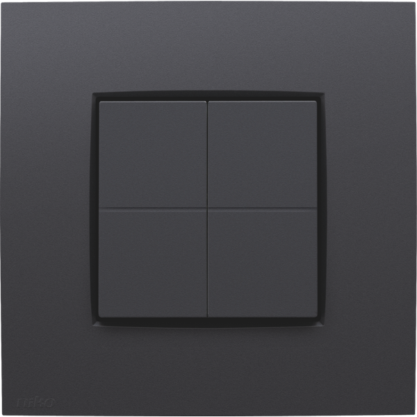 Niko dimmer switch for Hue system, Niko Intense anthracite coated image 1