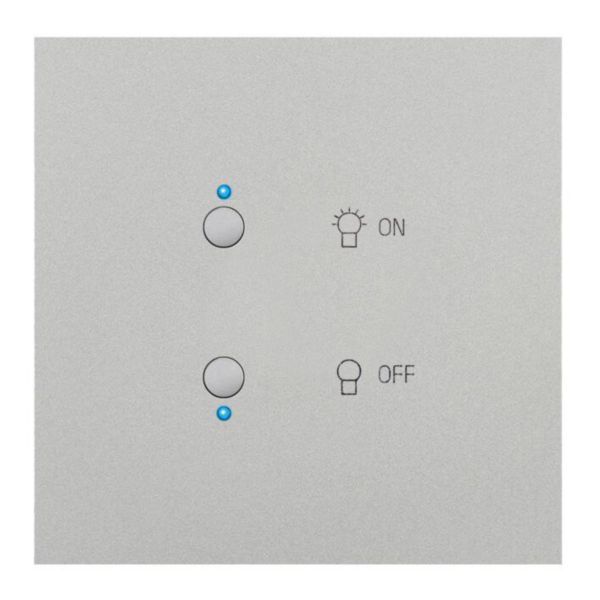 Art d'Arnould universe Epure switch for light MyHOME_Up - satin steel image 1