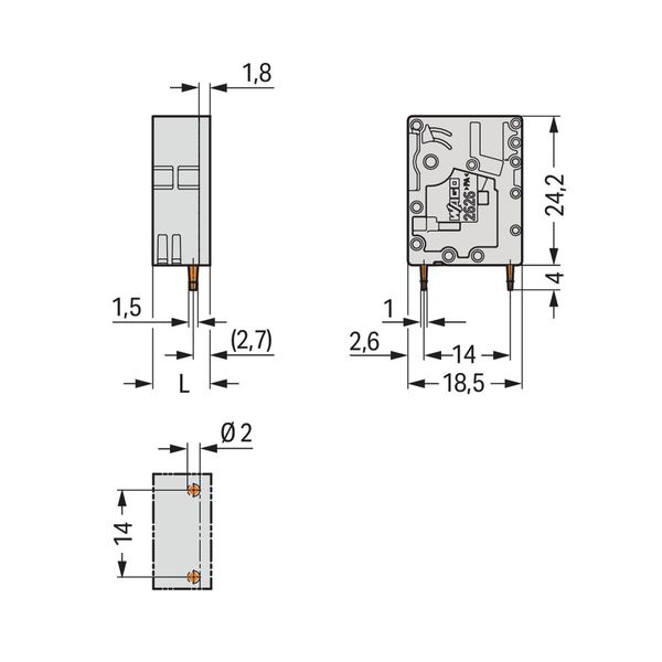 PCB terminal block 6 mm² Pin spacing 7.5 mm black image 3