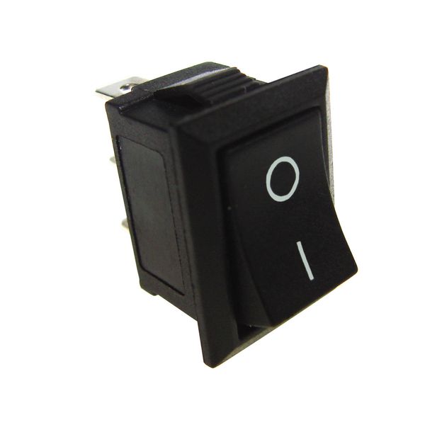 Switch tumbler 1-0 3p black 250V 6A 8323 BOWI image 1
