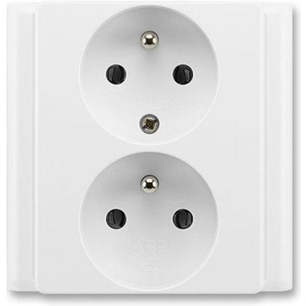5512-2249 B1W Socket outlet double image 1