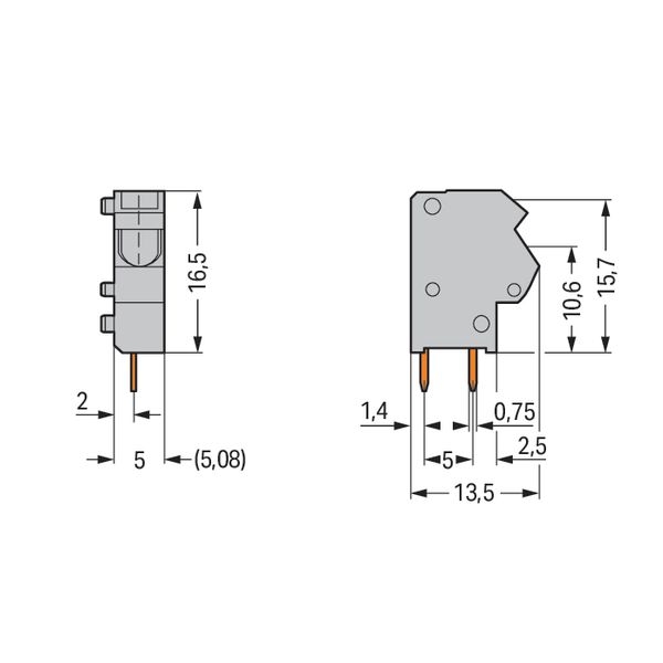 Stackable PCB terminal block 2.5 mm² Pin spacing 5/5.08 mm green-yello image 4