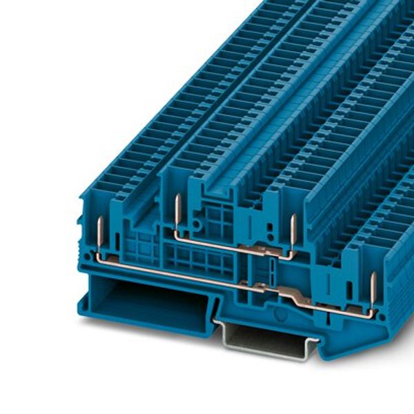 STTB 2,5/4P BU - Double-level terminal block image 1