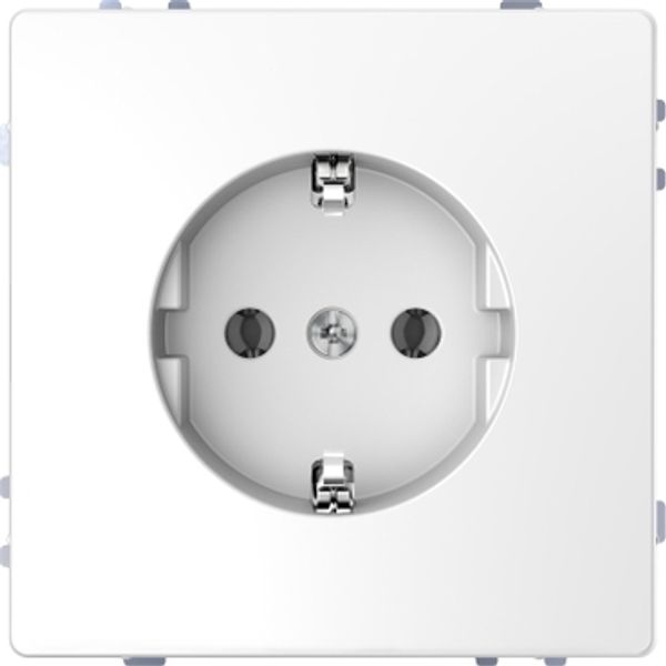SCHUKO socket-outlet, screwless terminals, lotus white, System Design image 3