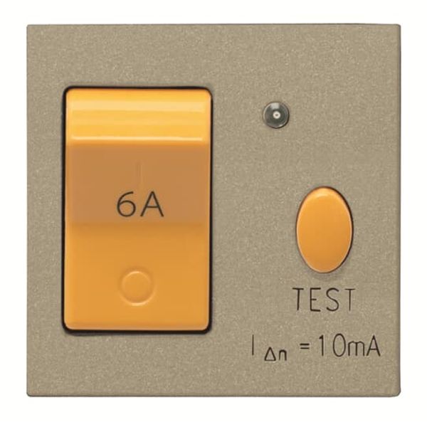 N2234.2 CV MCB + RCD Built-in device Rocker 1 pole, Champagne - Zenit image 1