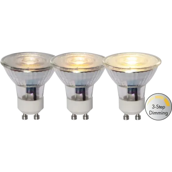 LED Lamp GU10 MR16 Spotlight Glass 3-step image 1