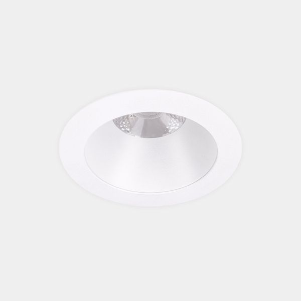 Downlight Play Deco Symmetrical Round Fixed 8.5W LED warm-white 2700K CRI 90 7.7º ON-OFF White/white IN IP20 / OUT IP54 499lm image 1