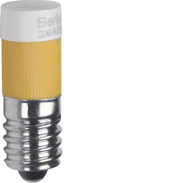 LED lamp E10, light control, yellow image 1