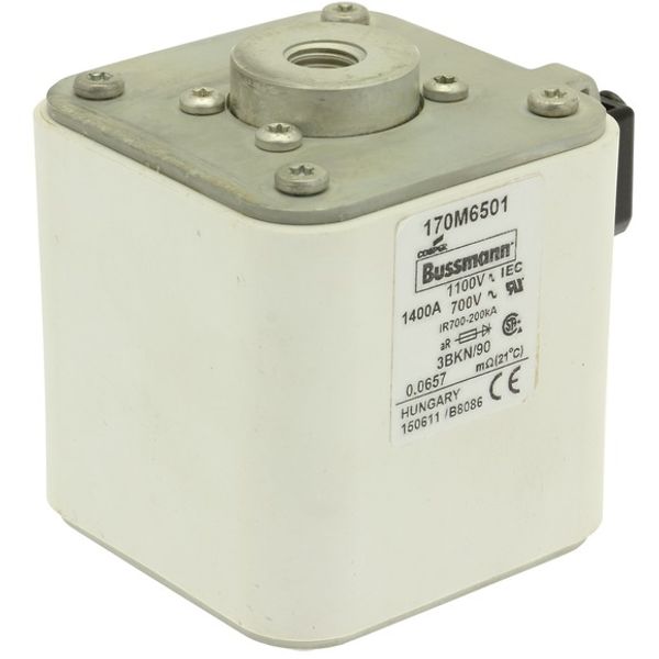 Fuse-link, high speed, 2000 A, AC 600 V, size 3, 74 x 92 x 90 mm, aR, IEC, single indicator image 4