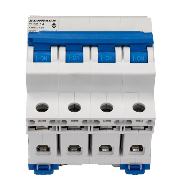 Miniature Circuit Breaker (MCB) AMPARO 6kA, C 50A, 4-pole image 1