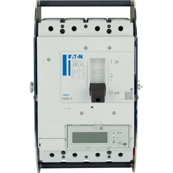 NZM3 PXR25 circuit breaker - integrated energy measurement class 1, 630A, 4p, variable, withdrawable unit image 8