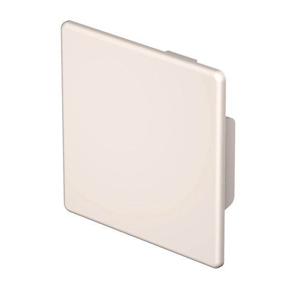 WDK HE60060CW  End piece, for WDK channel, 60x60mm, creamy white Polyvinyl chloride image 1