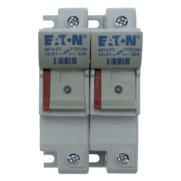 Fuse-holder, high speed, 32 A, DC 1500 V, 14 x 51 mm, 2P, IEC, UL, Neon indicator image 20