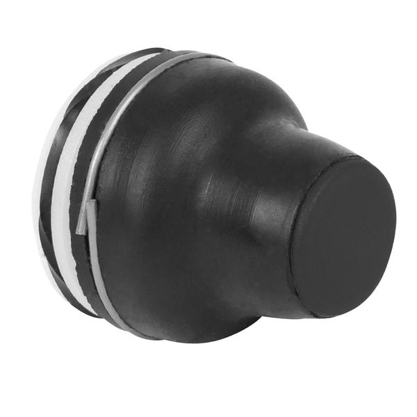 booted head for pushbutton XAC-B - black - 4 mm, -40..+70 °C image 1