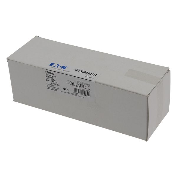 Fuse-link, LV, 630 A, AC 660 V, DC 450 V, BS88/C2, 74 x 210 mm, gL/gG, BS image 14