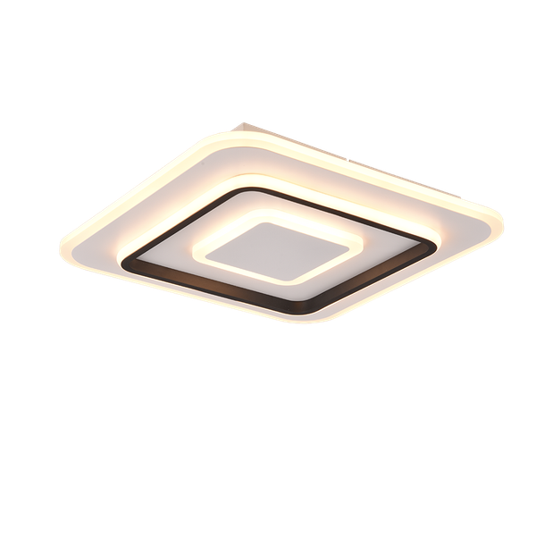 Jora LED ceiling lamp 40x40 cm matt white image 1