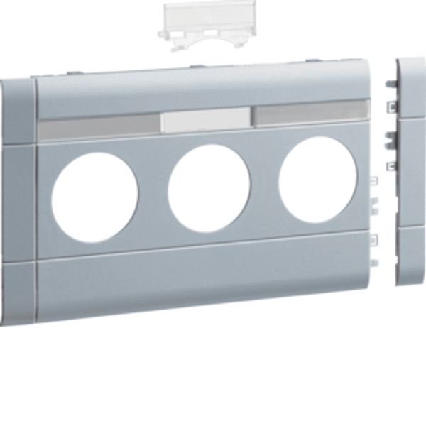 Frontplate 3-g.socket BRA/H/S 120 LF alu image 1