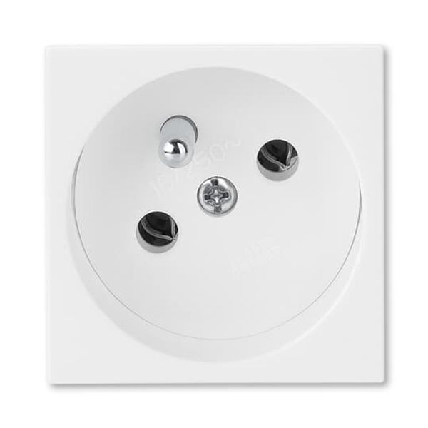 5580N-C02357 H Socket outlet 45×45 with earthing pin, shuttered, with power supply indication image 2