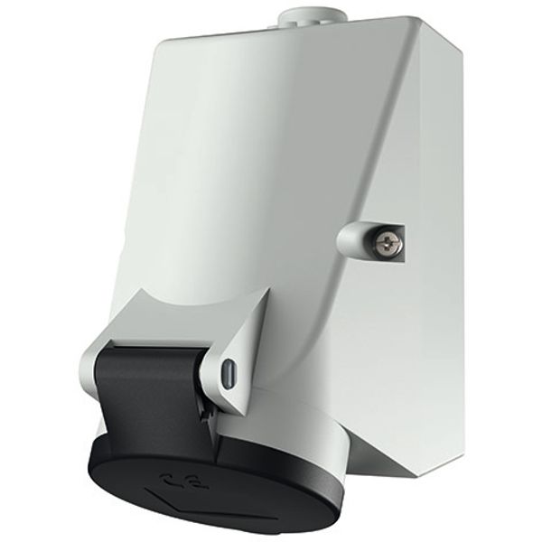 Wall mounted recept., 16A7p7h500V, IP44 image 1