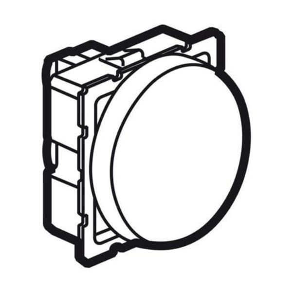 Arteor™ - 1-way switch - 20 AX - 250 V~ - round - 2 modules - Magnesium image 1