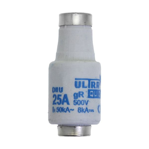 Fuse-link, LV, 25 A, AC 500 V, D2, aR, IEC, ultra rapid image 5