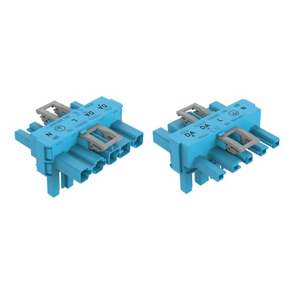 T-distribution connector 5-pole Cod. I blue image 4