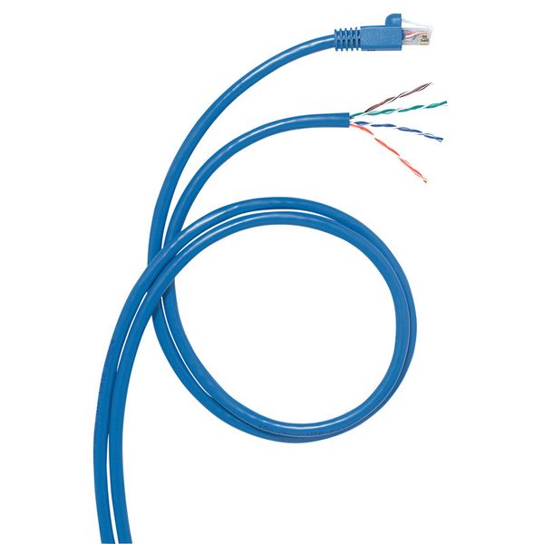 Patch cord RJ45 category 6 F/UTP screened for area distribution box 8 meters image 1