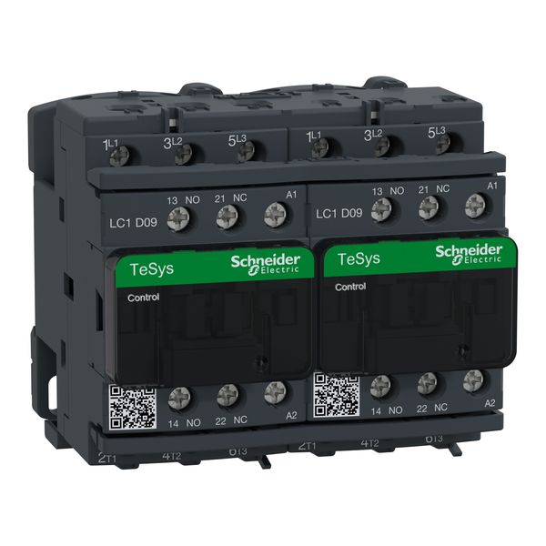 TeSys Deca reversing contactor - 3P(3 NO) - AC-3 - = 440 V 9 A - 230 V AC coil image 4