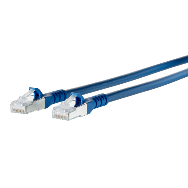 Patch cord Cat.6A AWG 26 0.5 m blue image 3