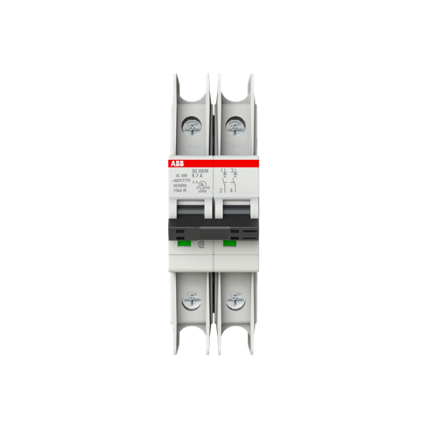 SU202M-K7 Miniature Circuit Breaker - 2P - K - 7 A image 1