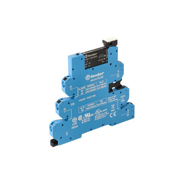 Rel. interface SSR MasterPLUS Push-IN In.6VDC/SEN/1S Out.6A/24VDC (39.60.7.006.9024) image 6