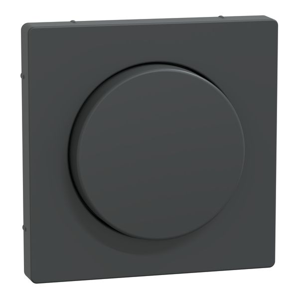 Central plate with rotary knob, anthracite, System Design image 2