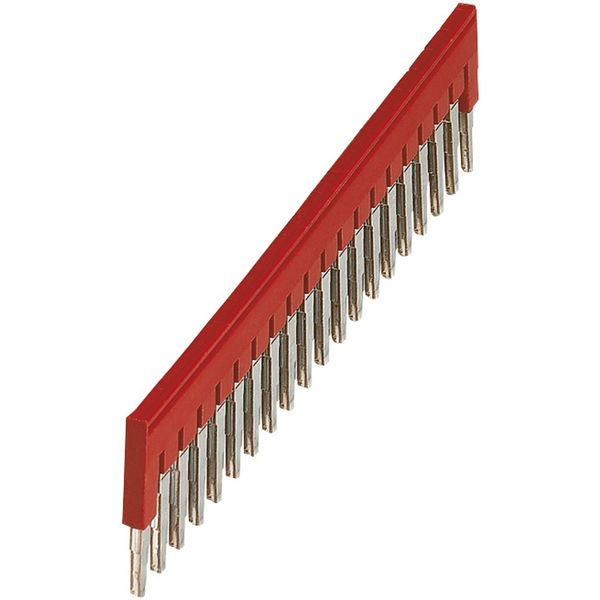 PLUG-IN BRIDGE, 20POINTS FOR 4MM² TERMINAL BLOCKS, RED image 1