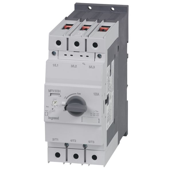 MPCB MPX³ 100H - thermal magnetic - motor protection - 3P - 100 A - 75 kA image 3