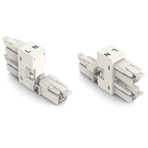 h-distribution connector 2-pole Cod. A white image 2