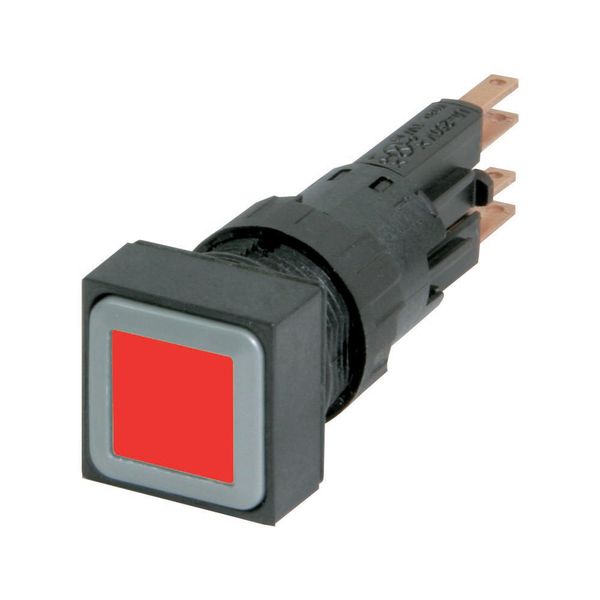Illuminated pushbutton actuator, red, momentary image 3