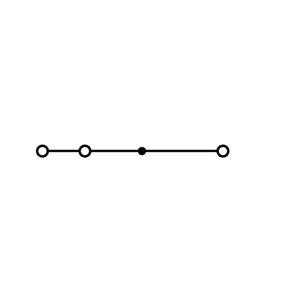 3-conductor through terminal block 4 mm² center marking orange image 2