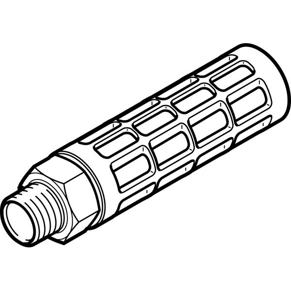 U-1-B Pneumatic muffler image 1