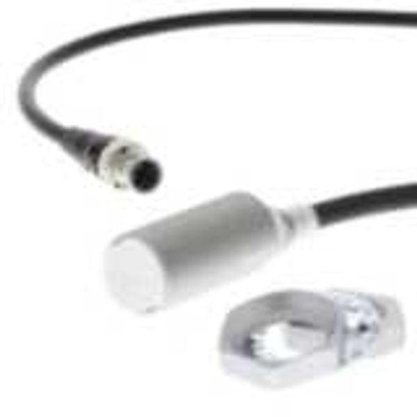 Proximity sensor, inductive, brass-nickel, Spatter-coating, M18, shiel image 1