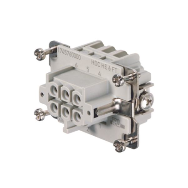 Contact insert (industry plug-in connectors), Female, 500 V, 24 A, Num image 1