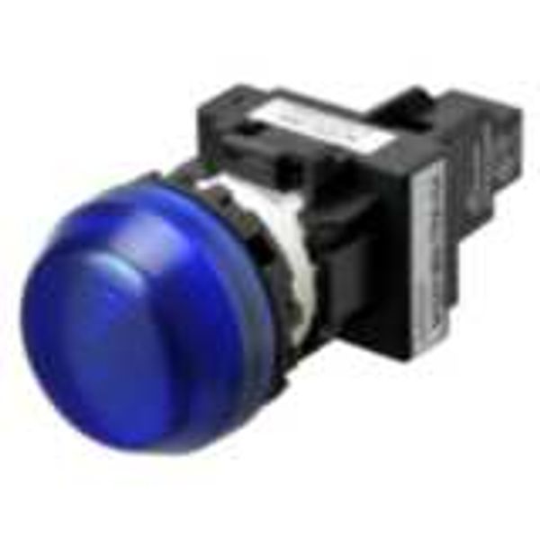 Indicator M22N semi-spherical, CAP COLOR BLUE, LED BLUE, LED VOLTAGE 2 image 2