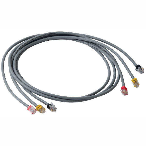 RJ12 connection cable 0.2m x3 image 1