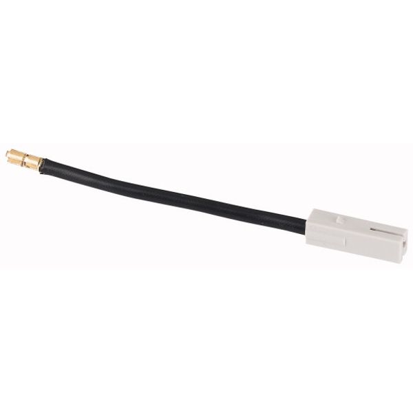 Plug with cable 6mm², L=120mm, black image 1