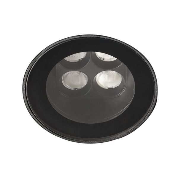 TRAS RECESSED BLACK FIXED 4W 3000K 13° image 1