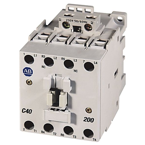 Contactor, IEC, 43A, 3P, 120VAC Coil, No Auxiliary Contacts image 1