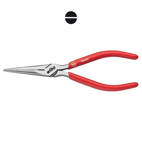 Precision mechanic's needle nose pliers with cutting edge and spring Z 36 0 01  160mm Classic image 1