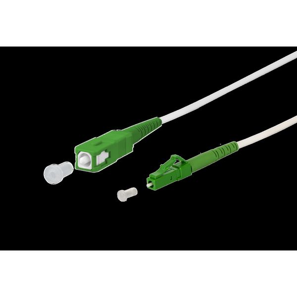 OpDAT patch cord SC-S APC/LC-S APC OS2, white, 3.0 m image 2