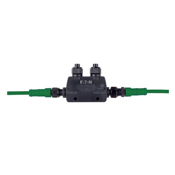 SmartWire-DT T-Connector for IP69K I/O modules, 24 V DC, four parameterizable inputs/outputs with power supply, two M12 I/O sockets image 10