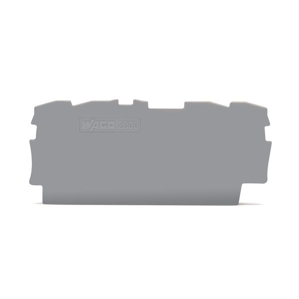 2000-1491 End and intermediate plate; 0.7 mm thick; gray image 1